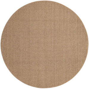 Beige 7' 10 x 7' 10 Symphony Outdoor Round Area Rug Weather Resistant for Patio, Deck, Terrace, Balcony, Porch Durable Outside Carpet for Sale at Rug Engine