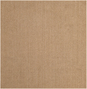 Beige 7' 10 x 7' 10 Symphony Outdoor Square Area Rug Weather Resistant for Patio, Deck, Terrace, Balcony, Porch Durable Outside Carpet for Sale at Rug Engine