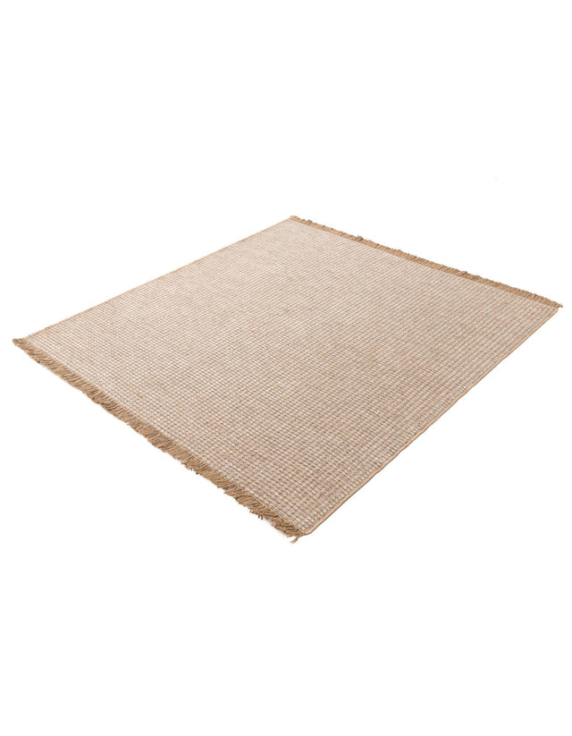 Gray 5' 1 x 5' 1 Cottage Farm Square Area Rug Jute Carpet Mat for Living Rooms, Dining, Office, Dorms for Sale at Rug Engine