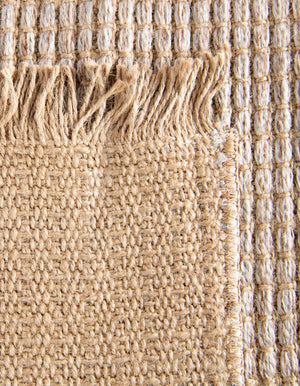 Gray 6' 1 x 9' Cottage Farm Rectangle Area Rug Jute Carpet Mat for Living Rooms, Dining, Office, Dorms for Sale at Rug Engine
