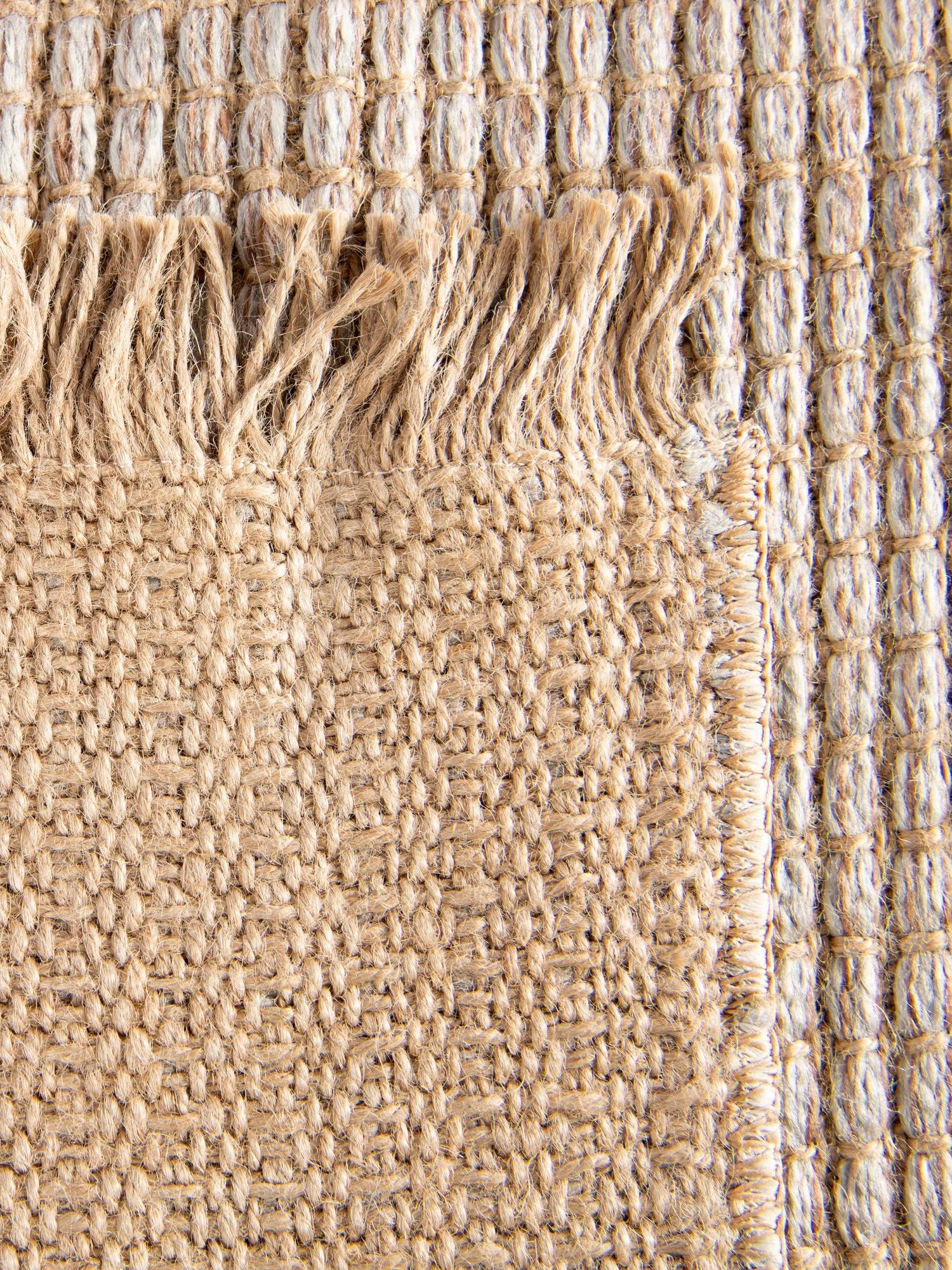 Gray 2' x 6' 1 Cottage Farm Runner Area Rug Jute Carpet Mat for Living Rooms, Dining, Office, Dorms for Sale at Rug Engine
