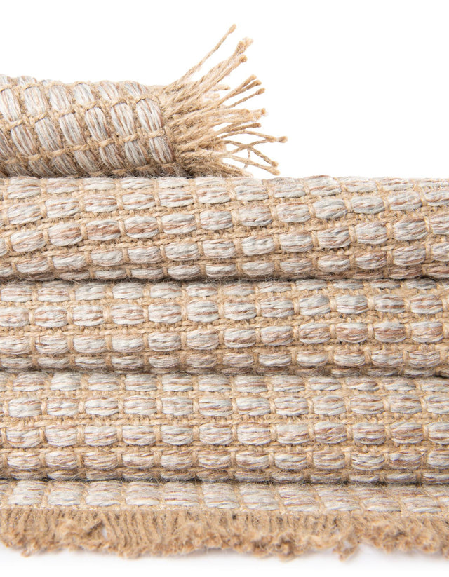 Gray 2' x 6' 1 Cottage Farm Runner Area Rug Jute Carpet Mat for Living Rooms, Dining, Office, Dorms for Sale at Rug Engine