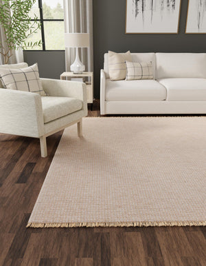 Gray 7' 10 x 7' 10 Cottage Farm Square Area Rug Jute Carpet Mat for Living Rooms, Dining, Office, Dorms for Sale at Rug Engine