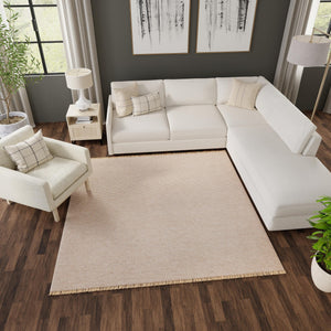 Gray 7' 10 x 7' 10 Cottage Farm Square Area Rug Jute Carpet Mat for Living Rooms, Dining, Office, Dorms for Sale at Rug Engine