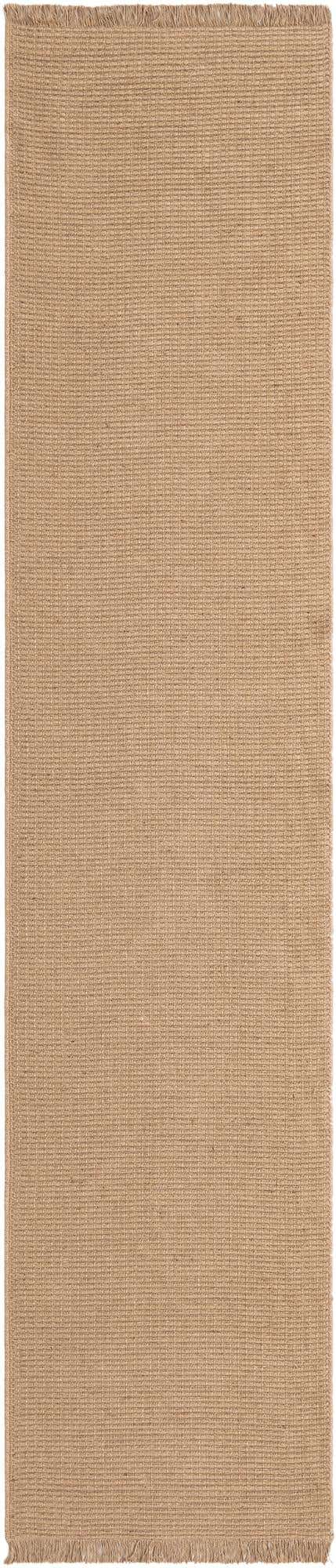 Natural 2' 7 x 12' Cottage Farm Runner Area Rug Jute Carpet Mat for Living Rooms, Dining, Office, Dorms for Sale at Rug Engine