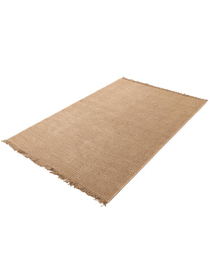 Natural 4' 1 x 6' 1 Cottage Farm Rectangle Area Rug Jute Carpet Mat for Living Rooms, Dining, Office, Dorms for Sale at Rug Engine