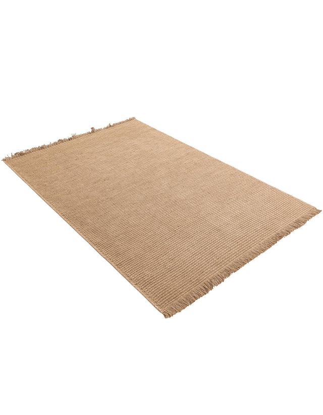 Natural 4' 1 x 6' 1 Cottage Farm Rectangle Area Rug Jute Carpet Mat for Living Rooms, Dining, Office, Dorms for Sale at Rug Engine