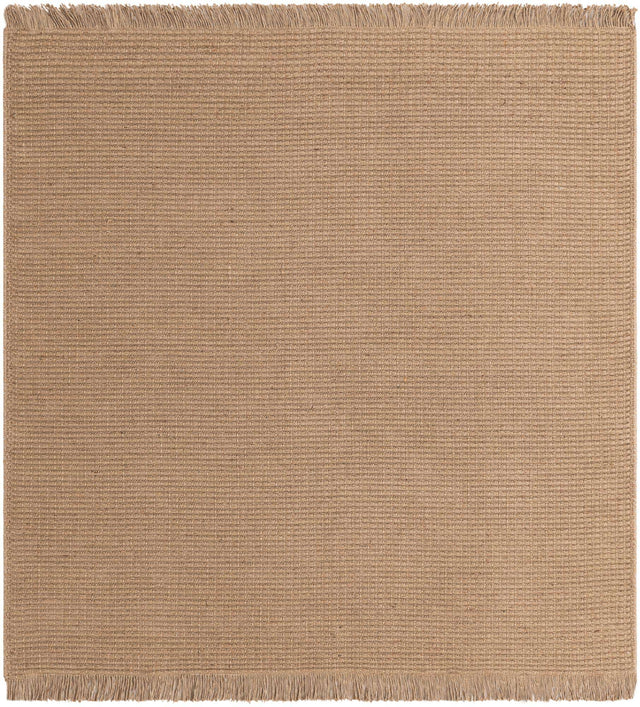 Natural 5' 1 x 5' 1 Cottage Farm Square Area Rug Jute Carpet Mat for Living Rooms, Dining, Office, Dorms for Sale at Rug Engine