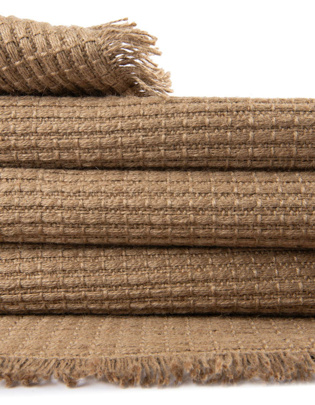 Natural 2' 7 x 12' Cottage Farm Runner Area Rug Jute Carpet Mat for Living Rooms, Dining, Office, Dorms for Sale at Rug Engine