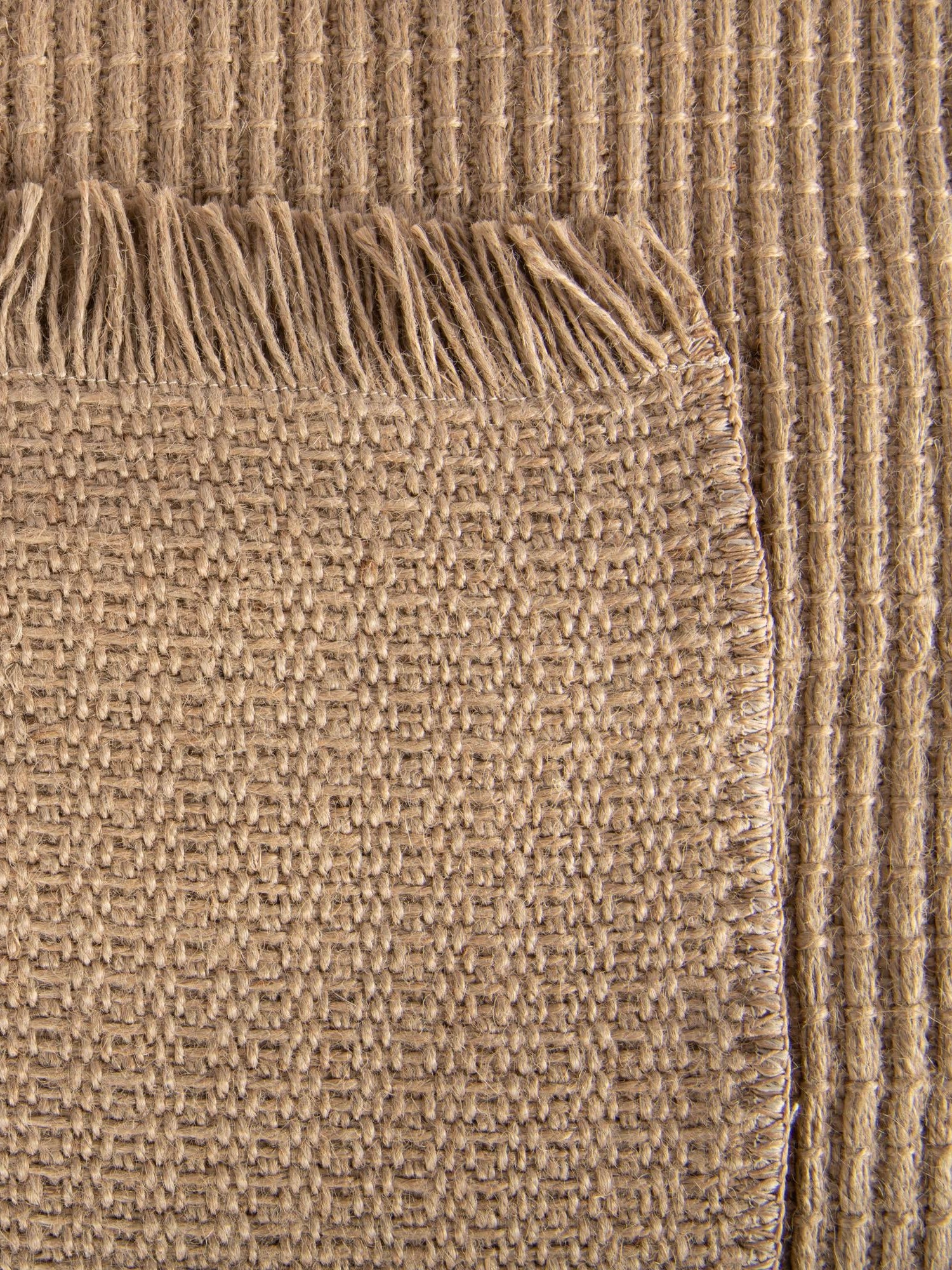 Natural 7' 10 x 7' 10 Cottage Farm Square Area Rug Jute Carpet Mat for Living Rooms, Dining, Office, Dorms for Sale at Rug Engine