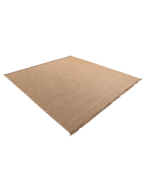 Natural 7' 10 x 7' 10 Cottage Farm Square Area Rug Jute Carpet Mat for Living Rooms, Dining, Office, Dorms for Sale at Rug Engine