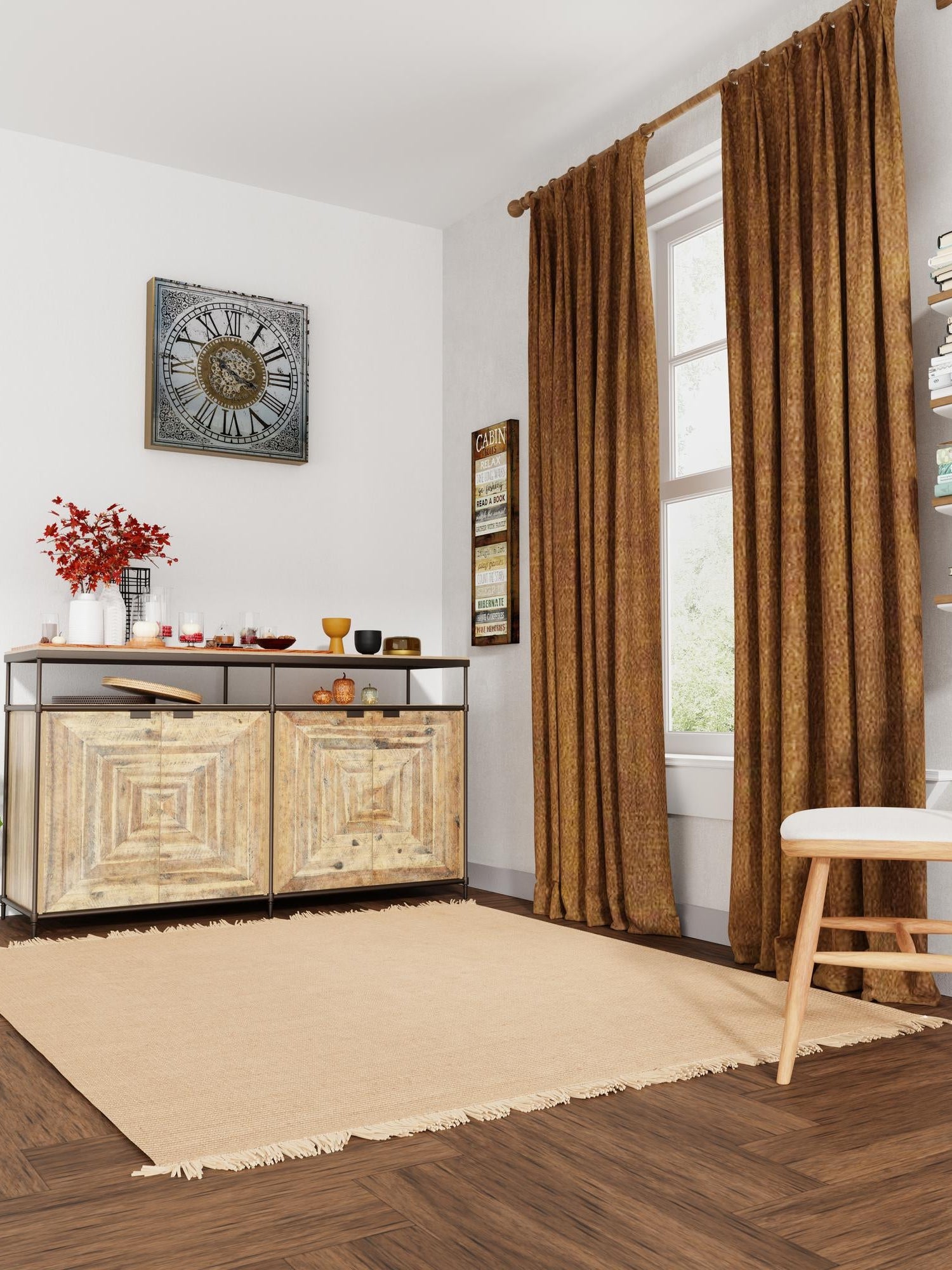 Natural 7' 10 x 7' 10 Cottage Farm Square Area Rug Jute Carpet Mat for Living Rooms, Dining, Office, Dorms for Sale at Rug Engine