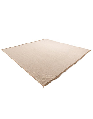 Ivory 10' 6 x 10' 6 Cottage Farm Square Area Rug Jute Carpet Mat for Living Rooms, Dining, Office, Dorms for Sale at Rug Engine