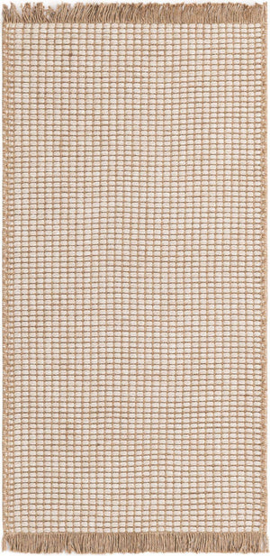Ivory 2' x 4' 1 Cottage Farm Runner Area Rug Jute Carpet Mat for Living Rooms, Dining, Office, Dorms for Sale at Rug Engine