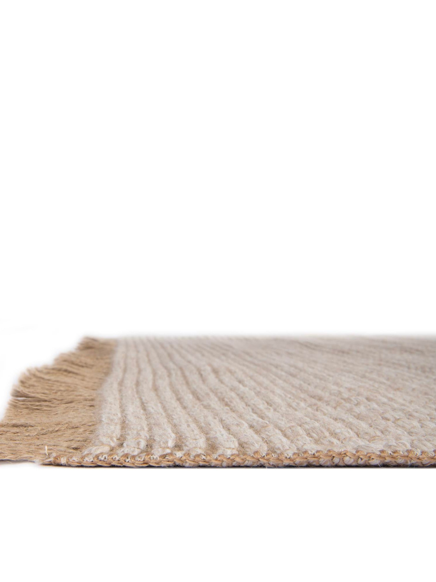 Ivory 6' 1 x 9' Cottage Farm Rectangle Area Rug Jute Carpet Mat for Living Rooms, Dining, Office, Dorms for Sale at Rug Engine