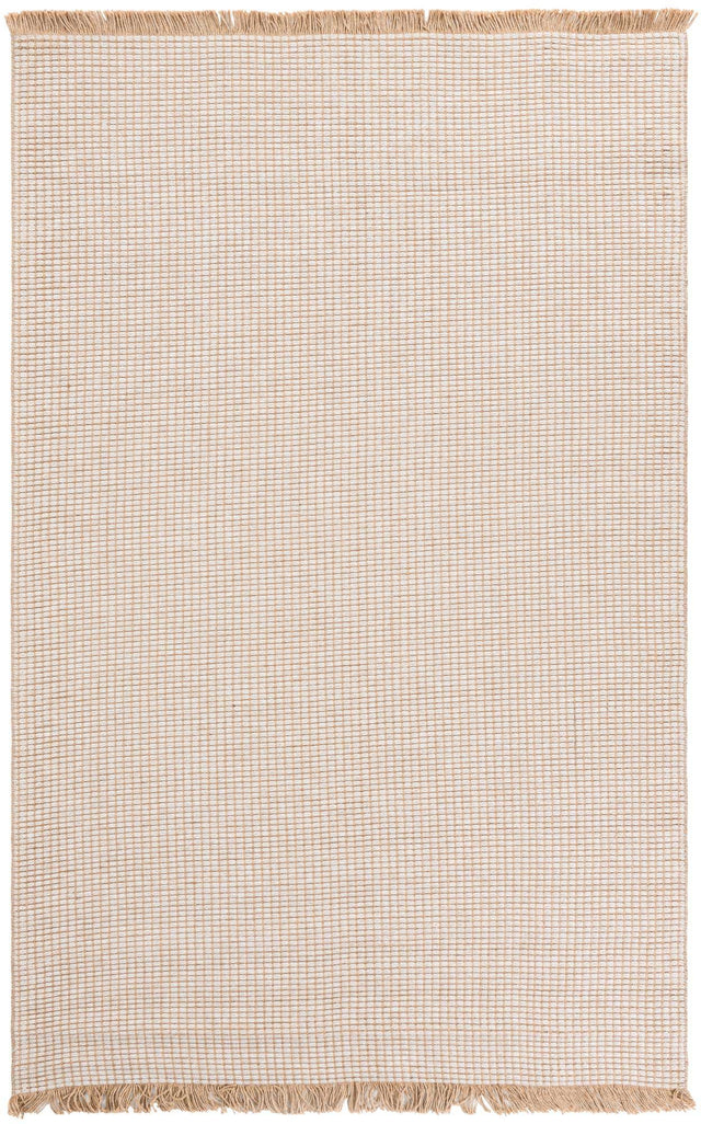 Ivory 5' 1 x 8' Cottage Farm Rectangle Area Rug Jute Carpet Mat for Living Rooms, Dining, Office, Dorms for Sale at Rug Engine