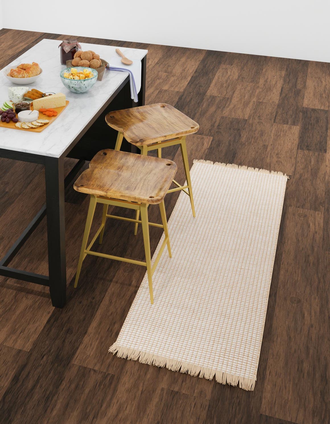 Ivory 2' 7 x 10' Cottage Farm Runner Area Rug Jute Carpet Mat for Living Rooms, Dining, Office, Dorms for Sale at Rug Engine