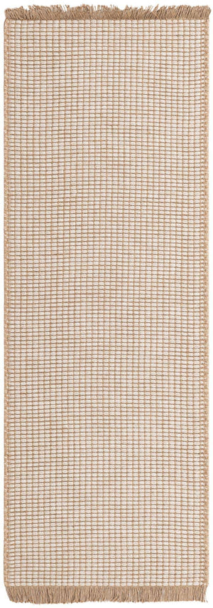Ivory 2' x 6' 1 Cottage Farm Runner Area Rug Jute Carpet Mat for Living Rooms, Dining, Office, Dorms for Sale at Rug Engine