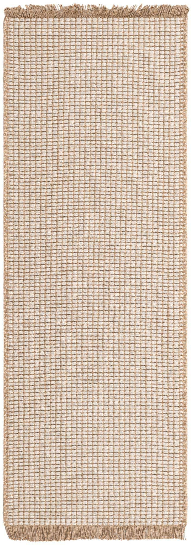 Ivory 2' x 6' 1 Cottage Farm Runner Area Rug Jute Carpet Mat for Living Rooms, Dining, Office, Dorms for Sale at Rug Engine