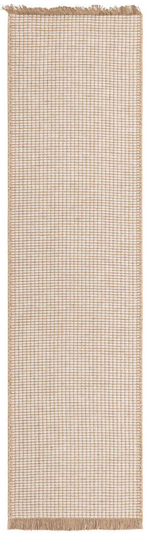Ivory 2' x 8' Cottage Farm Runner Area Rug Jute Carpet Mat for Living Rooms, Dining, Office, Dorms for Sale at Rug Engine