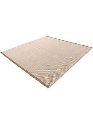 Ivory 7' 10 x 7' 10 Cottage Farm Square Area Rug Jute Carpet Mat for Living Rooms, Dining, Office, Dorms for Sale at Rug Engine
