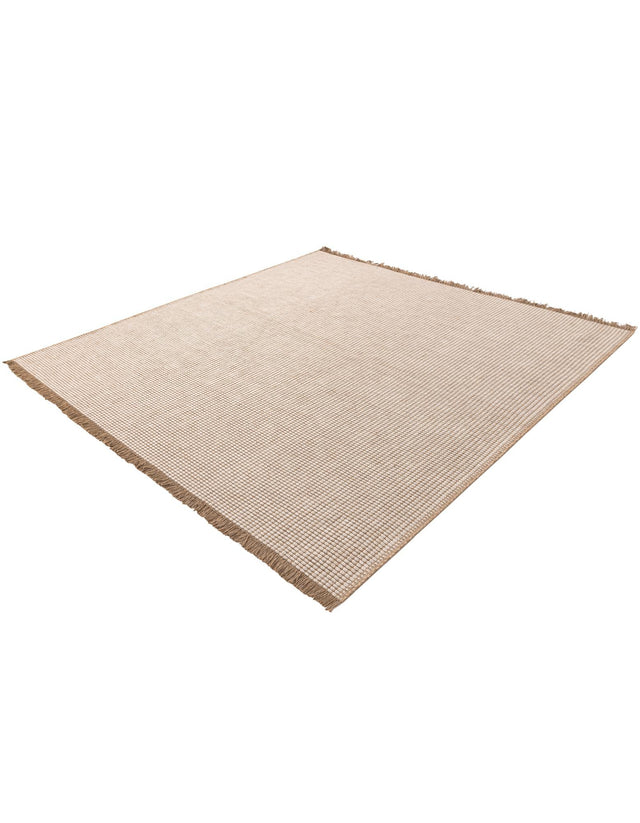 Ivory 7' 10 x 7' 10 Cottage Farm Square Area Rug Jute Carpet Mat for Living Rooms, Dining, Office, Dorms for Sale at Rug Engine