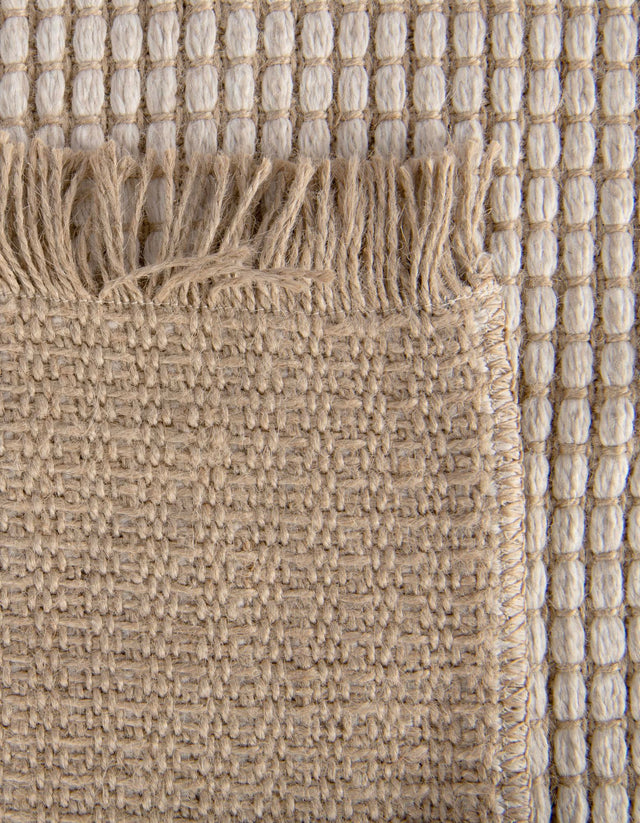 Ivory 10' 6 x 10' 6 Cottage Farm Square Area Rug Jute Carpet Mat for Living Rooms, Dining, Office, Dorms for Sale at Rug Engine