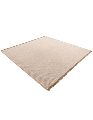 Ivory 7' 10 x 7' 10 Cottage Farm Square Area Rug Jute Carpet Mat for Living Rooms, Dining, Office, Dorms for Sale at Rug Engine