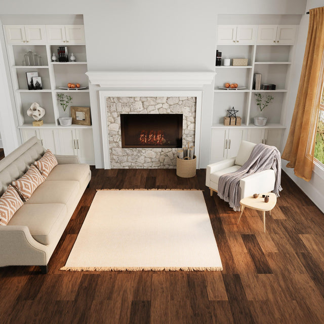 Ivory 10' 6 x 10' 6 Cottage Farm Square Area Rug Jute Carpet Mat for Living Rooms, Dining, Office, Dorms for Sale at Rug Engine