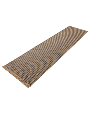 Charcoal 2' 7 x 10' Cottage Farm Runner Area Rug Jute Carpet Mat for Living Rooms, Dining, Office, Dorms for Sale at Rug Engine