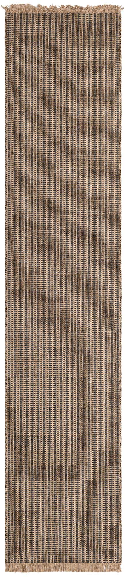 Charcoal 2' 7 x 12' Cottage Farm Runner Area Rug Jute Carpet Mat for Living Rooms, Dining, Office, Dorms for Sale at Rug Engine