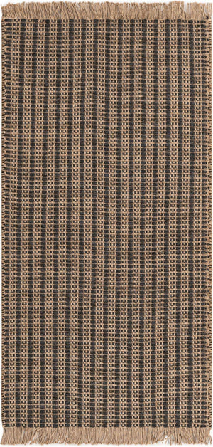 Charcoal 2' x 4' 1 Cottage Farm Runner Area Rug Jute Carpet Mat for Living Rooms, Dining, Office, Dorms for Sale at Rug Engine
