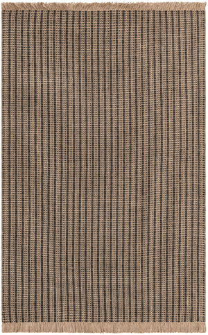 Charcoal 4' 1 x 6' 1 Cottage Farm Rectangle Area Rug Jute Carpet Mat for Living Rooms, Dining, Office, Dorms for Sale at Rug Engine