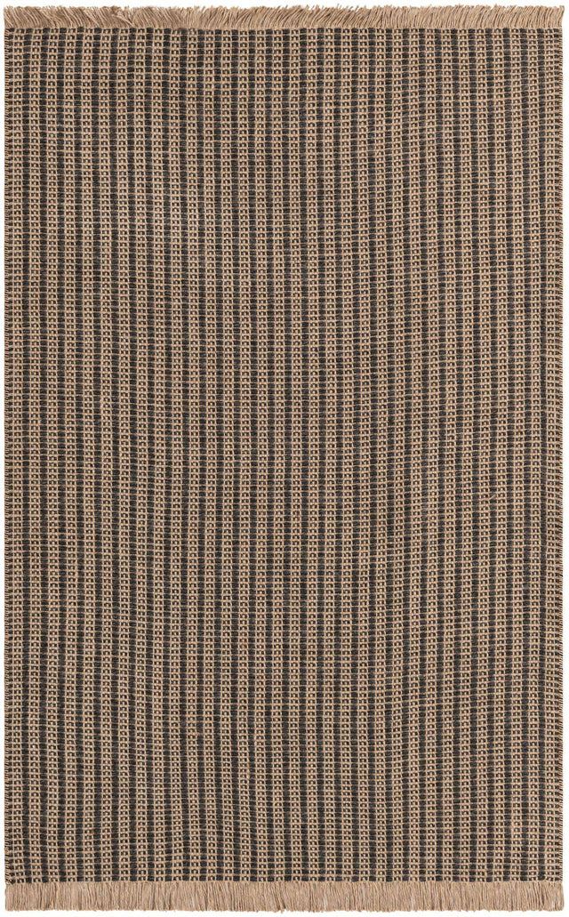 Charcoal 4' 1 x 6' 1 Cottage Farm Rectangle Area Rug Jute Carpet Mat for Living Rooms, Dining, Office, Dorms for Sale at Rug Engine