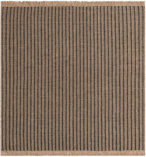 Charcoal 5' 1 x 5' 1 Cottage Farm Square Area Rug Jute Carpet Mat for Living Rooms, Dining, Office, Dorms for Sale at Rug Engine