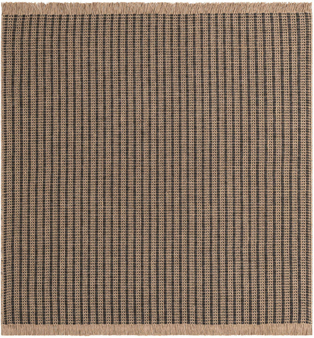 Charcoal 5' 1 x 5' 1 Cottage Farm Square Area Rug Jute Carpet Mat for Living Rooms, Dining, Office, Dorms for Sale at Rug Engine