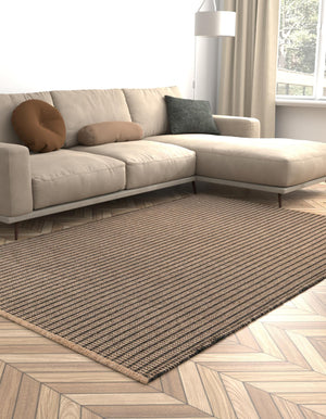 Charcoal 5' 1 x 8' Cottage Farm Rectangle Area Rug Jute Carpet Mat for Living Rooms, Dining, Office, Dorms for Sale at Rug Engine