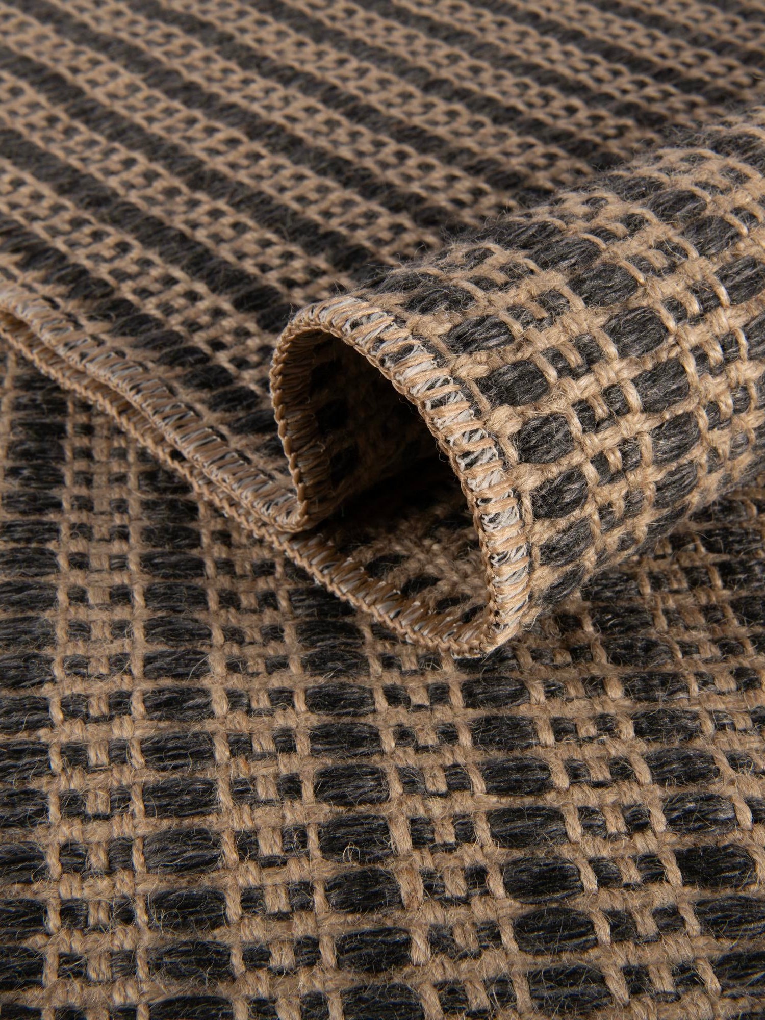 Charcoal 5' 1 x 8' Cottage Farm Rectangle Area Rug Jute Carpet Mat for Living Rooms, Dining, Office, Dorms for Sale at Rug Engine