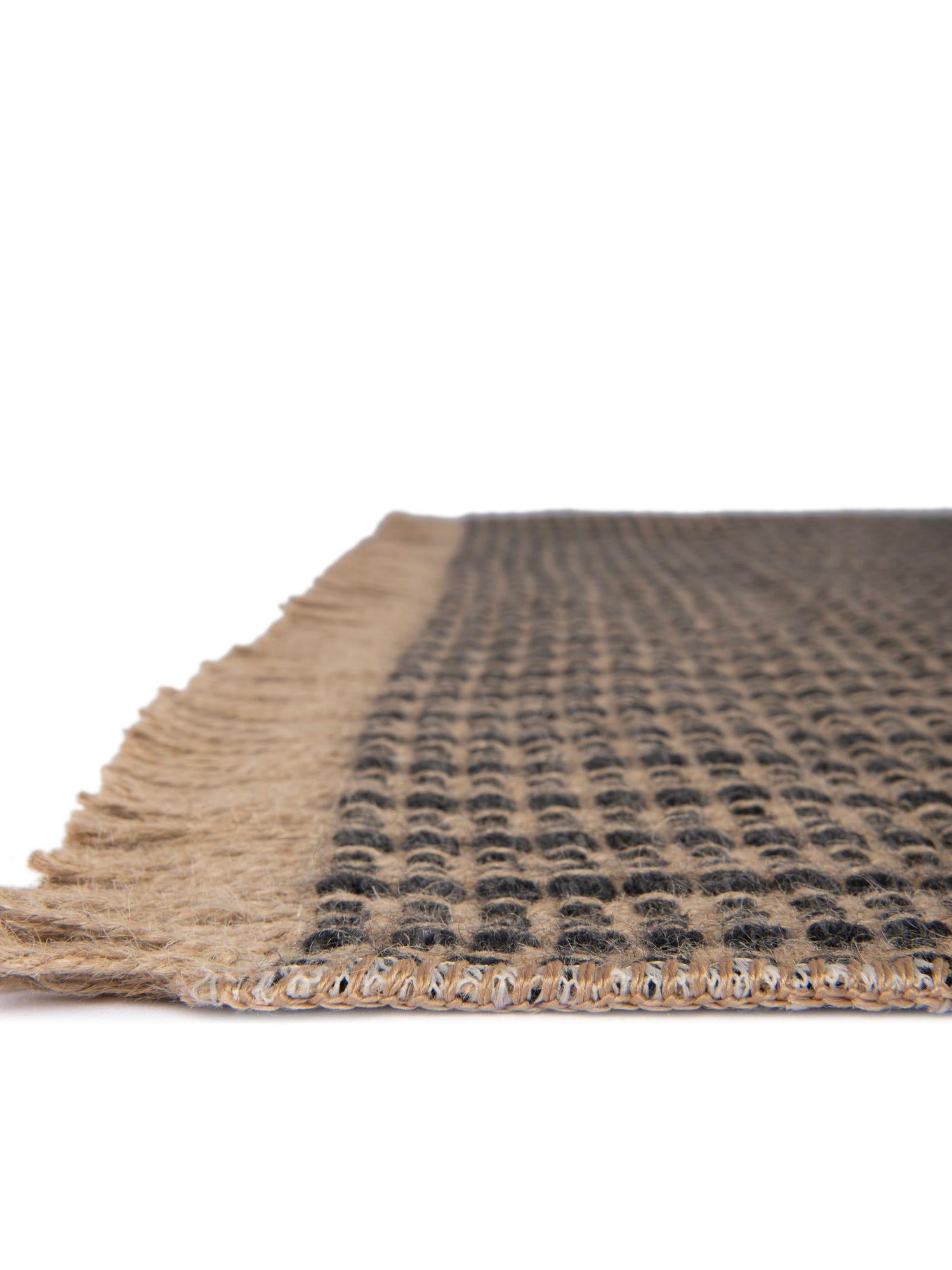 Charcoal 10' 6 x 14' 1 Cottage Farm Rectangle Area Rug Jute Carpet Mat for Living Rooms, Dining, Office, Dorms for Sale at Rug Engine