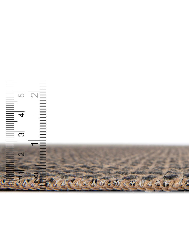 Charcoal 2' 7 x 10' Cottage Farm Runner Area Rug Jute Carpet Mat for Living Rooms, Dining, Office, Dorms for Sale at Rug Engine