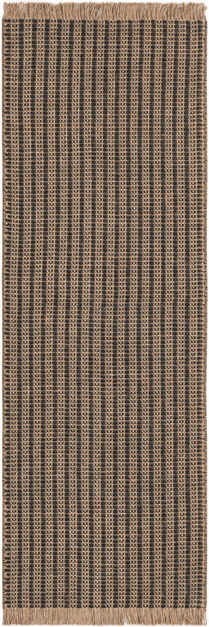 Charcoal 2' x 6' 1 Cottage Farm Runner Area Rug Jute Carpet Mat for Living Rooms, Dining, Office, Dorms for Sale at Rug Engine