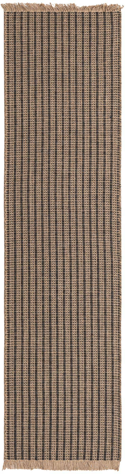 Charcoal 2' x 8' Cottage Farm Runner Area Rug Jute Carpet Mat for Living Rooms, Dining, Office, Dorms for Sale at Rug Engine