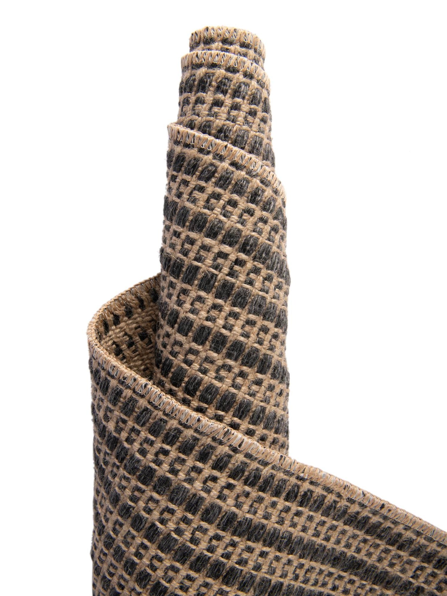 Charcoal 5' 1 x 5' 1 Cottage Farm Square Area Rug Jute Carpet Mat for Living Rooms, Dining, Office, Dorms for Sale at Rug Engine