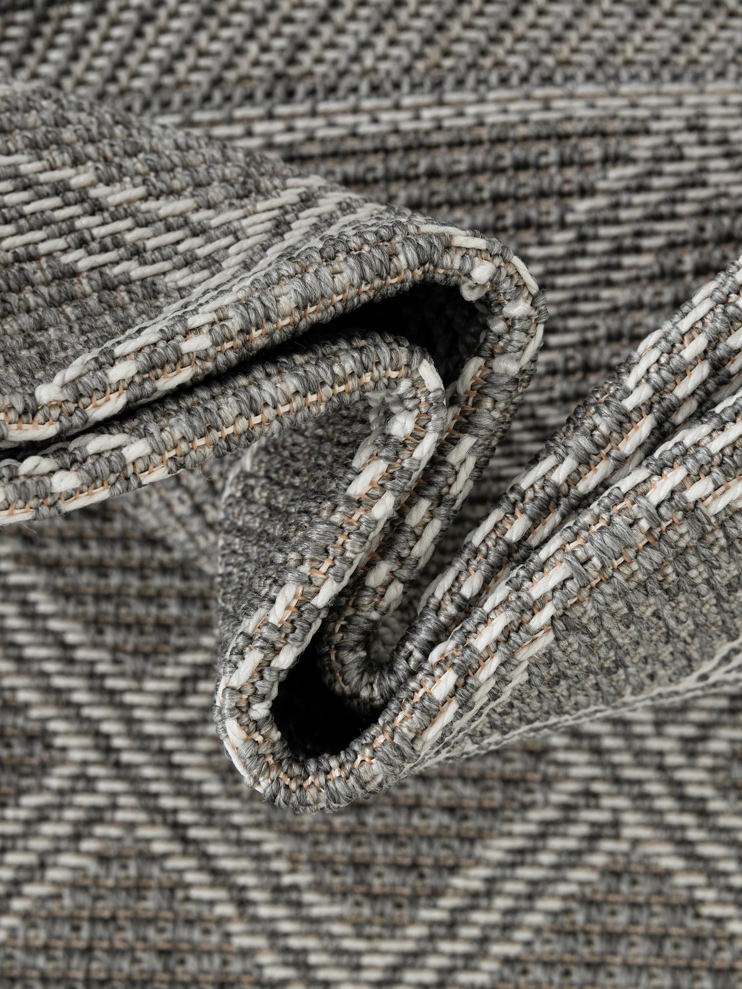 Gray 5' 1 x 5' 1 Outdoor Trellis Square Area Rug Weather Resistant for Patio, Deck, Terrace, Balcony, Porch Geometric Design Water Safe Outside Carpet for Sale at Rug Engine