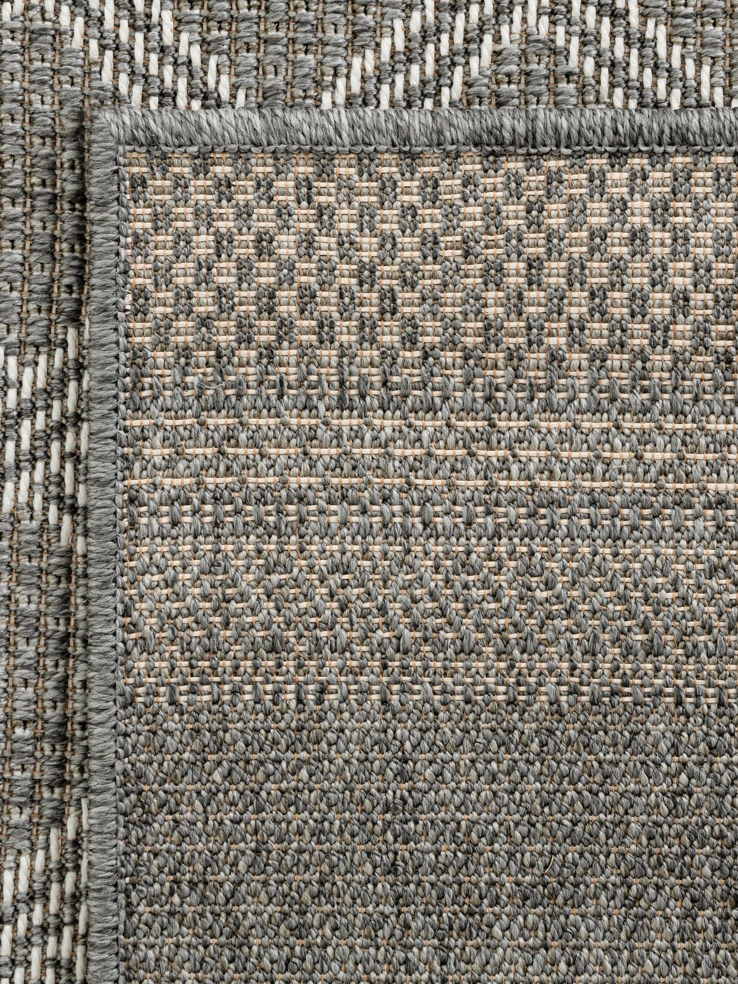 Gray 5' 1 x 5' 1 Outdoor Trellis Square Area Rug Weather Resistant for Patio, Deck, Terrace, Balcony, Porch Geometric Design Water Safe Outside Carpet for Sale at Rug Engine