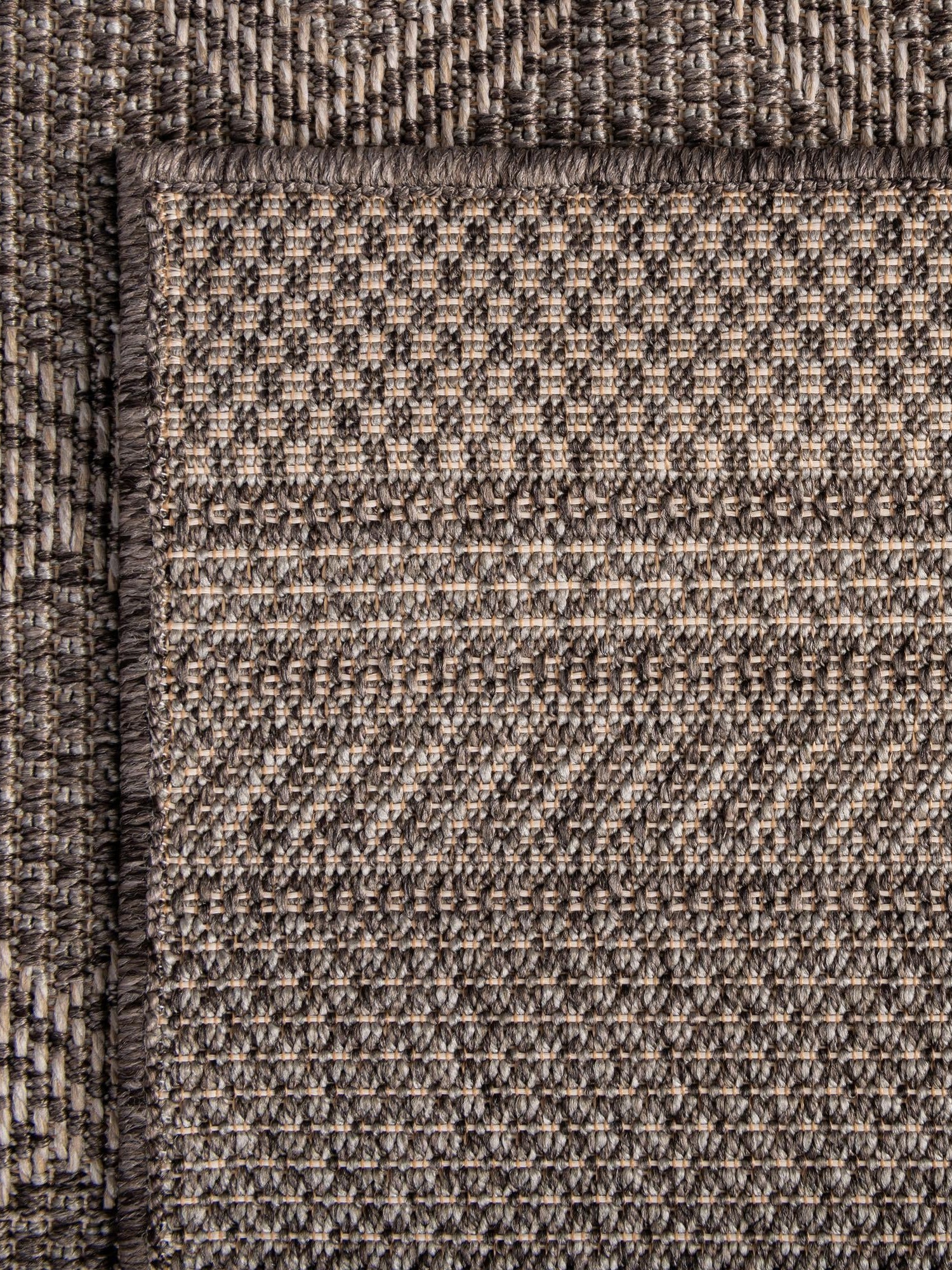 Chocolate Brown 4' 1 x 6' 1 Outdoor Trellis Rectangle Area Rug Weather Resistant for Patio, Deck, Terrace, Balcony, Porch Geometric Design Water Safe Outside Carpet for Sale at Rug Engine