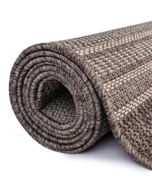 Chocolate Brown 5' 1 x 8' Outdoor Trellis Rectangle Area Rug Weather Resistant for Patio, Deck, Terrace, Balcony, Porch Geometric Design Water Safe Outside Carpet for Sale at Rug Engine