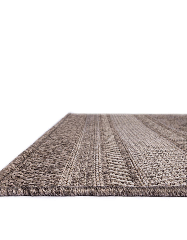 Chocolate Brown 5' 1 x 5' 1 Outdoor Trellis Square Area Rug Weather Resistant for Patio, Deck, Terrace, Balcony, Porch Geometric Design Water Safe Outside Carpet for Sale at Rug Engine