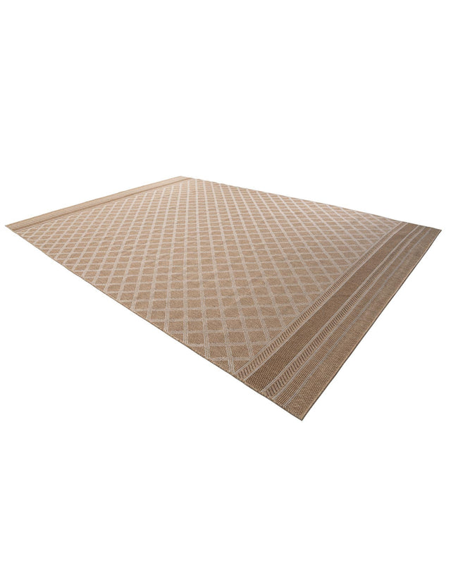 Natural 10' x 14' 1 Outdoor Trellis Rectangle Area Rug Weather Resistant for Patio, Deck, Terrace, Balcony, Porch Geometric Design Water Safe Outside Carpet for Sale at Rug Engine