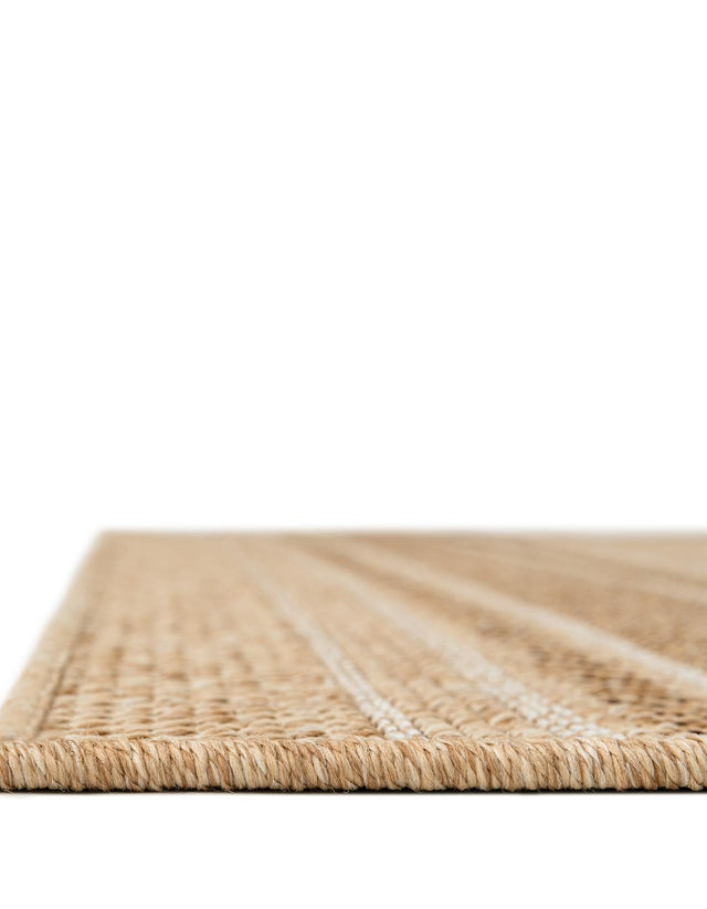 Natural 5' 1 x 8' Outdoor Trellis Rectangle Area Rug Weather Resistant for Patio, Deck, Terrace, Balcony, Porch Geometric Design Water Safe Outside Carpet for Sale at Rug Engine